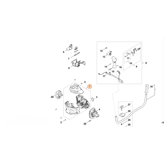 STIHL  Obudowa silnika FA08 600 0850